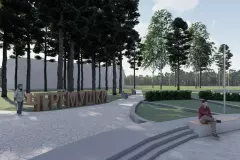 Дизайн - проект парковой зоны в рп Черемушки