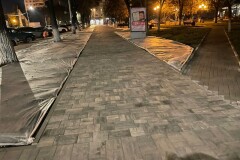 Устройство тротуарной плитки
