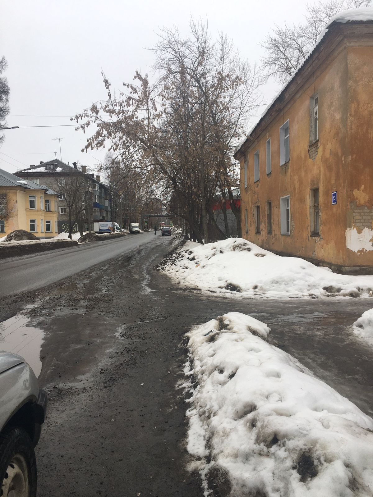 Ленинский район. Мкр. Лянгасово по ул. Горького от ул. Олега Кошевого до  ул. Октябрьская (тротуар по нечетной стороне)