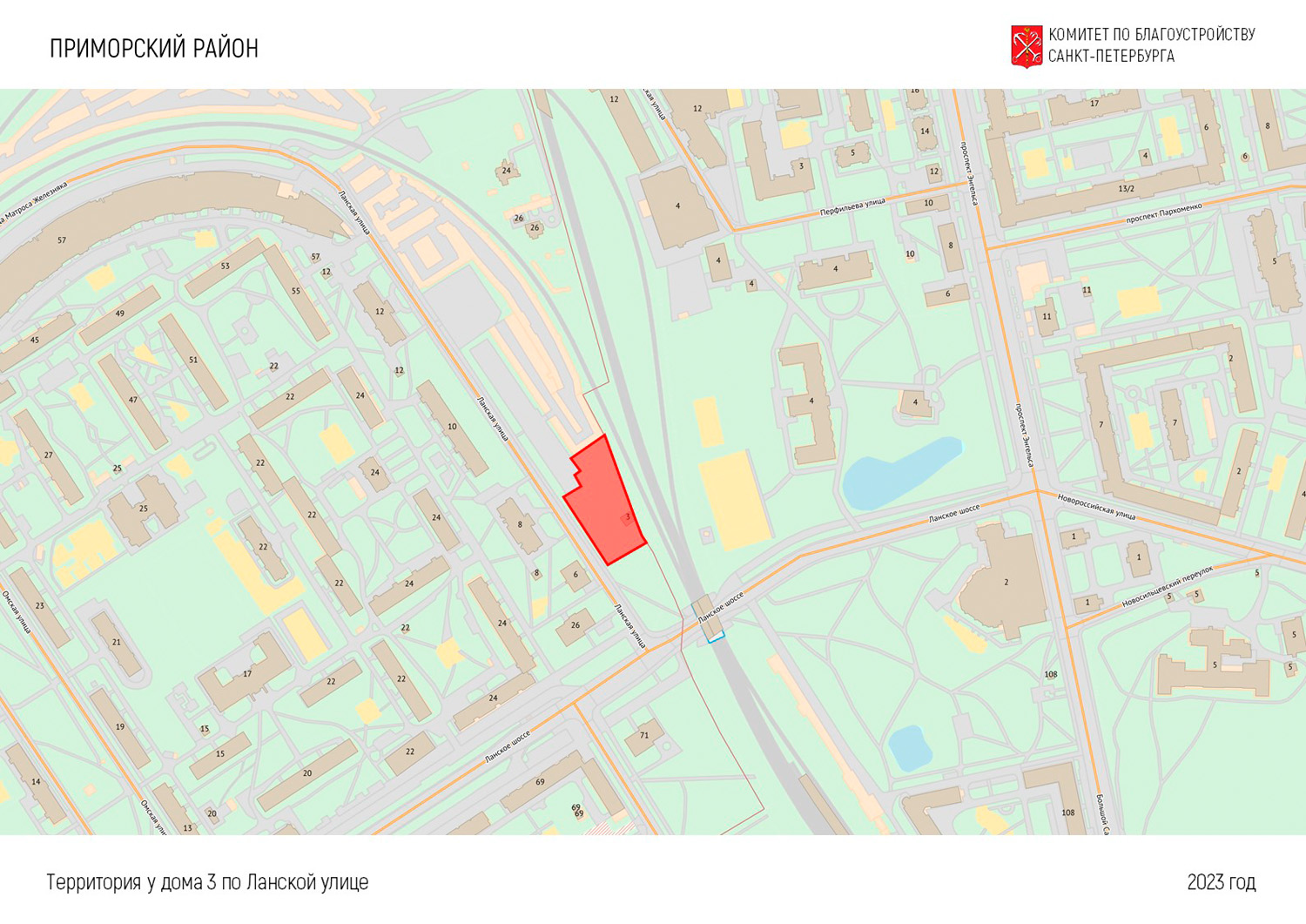 Приморский район: территория Ланская улица, д.3