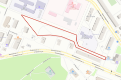 Схема территории в районе домов по ул. Батарейная и ул. Первомайская